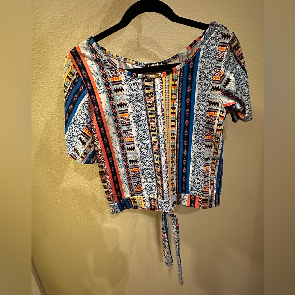Geo print shirt by Full Circle